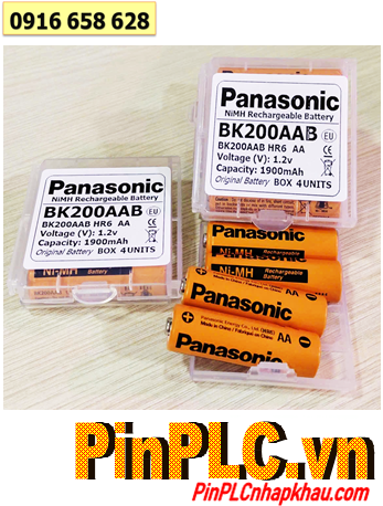Panasonic BK200AAB, Pin sạc 1.2v AA1900mAh Panasonic BK200AAB chính hãng (Box 04 viên)